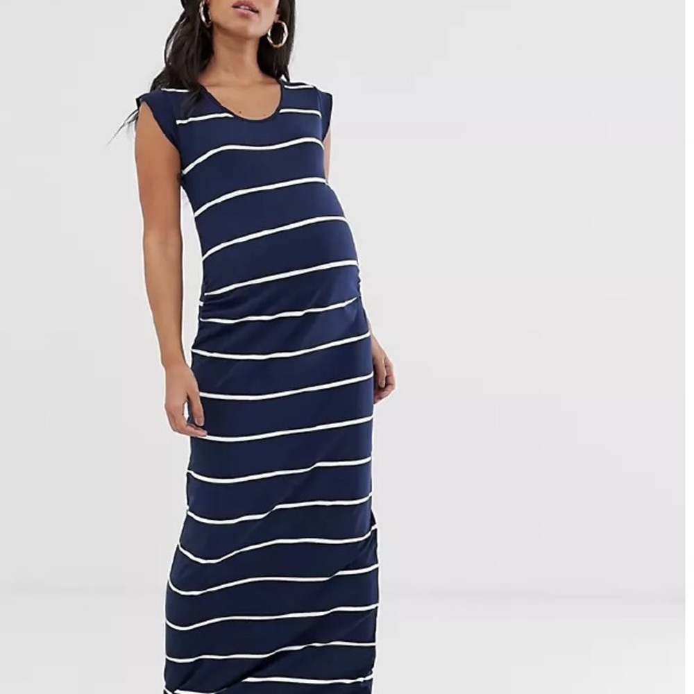 ASOS Mamalicious maternity stripe maxi dress